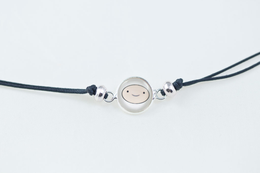 Adventure Time Finn Adjustable Cord and beads Bracelet