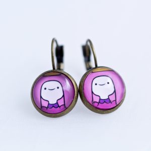 Adventure Time Princess Bubblegum dangle Earrings