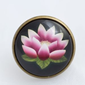 Nana Lotus Tattoo Butterfly tie pin - Antique Bronze