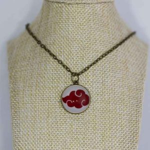 Chica Manga round bronze necklace Akatsuki Cloud